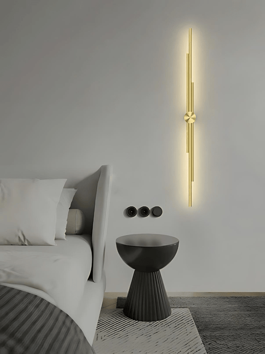 George gold wall light