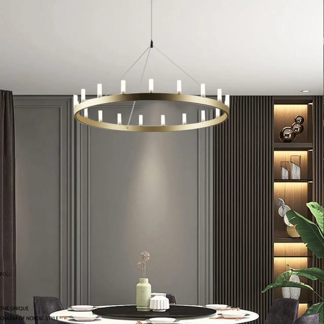 Heine gold pendant light - Mafeemushkil.com LLC