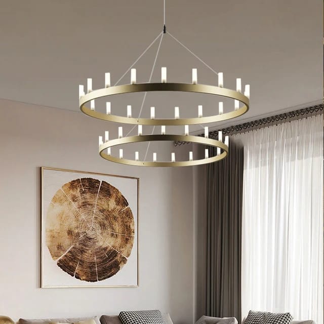 Heine gold pendant light - Mafeemushkil.com LLC